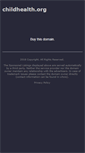 Mobile Screenshot of childhealth.org